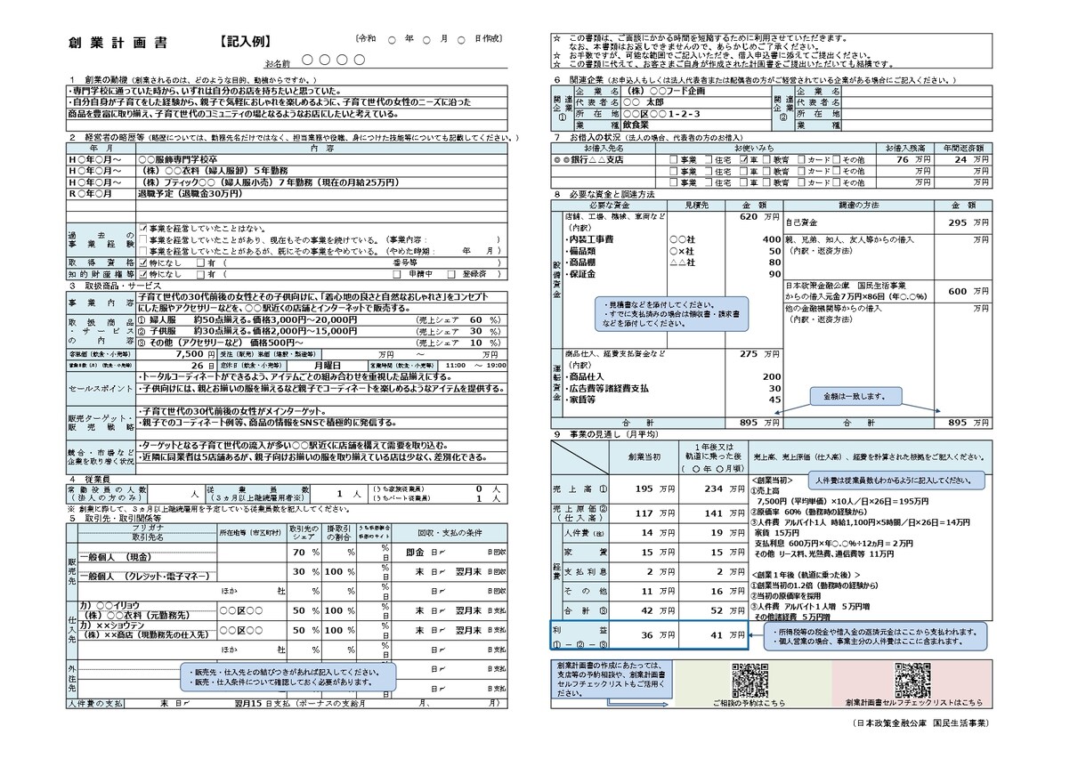 日本政策金融公庫の【創業計画書】の作成を代行します 創業融資に必要な書類を【迅速に】作成します！ イメージ4
