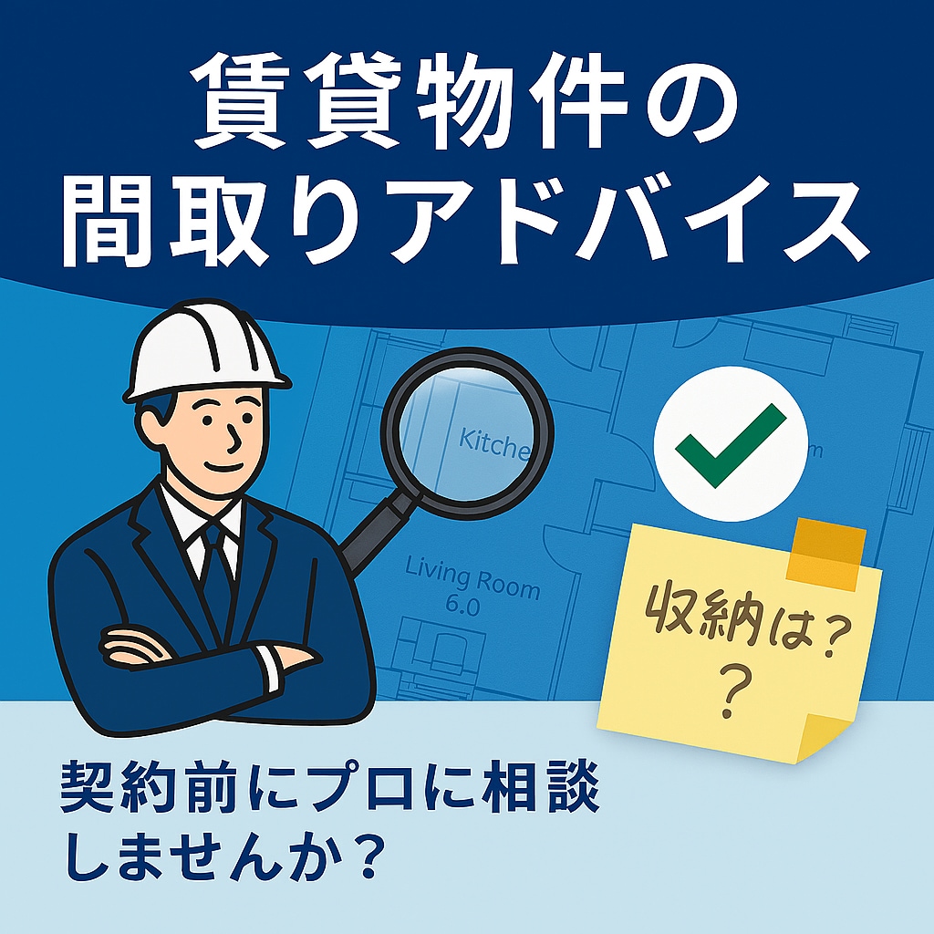 賃貸物件の間取りを建築士が診断します 間取りの不安点を建築士が丁寧にチェック イメージ1