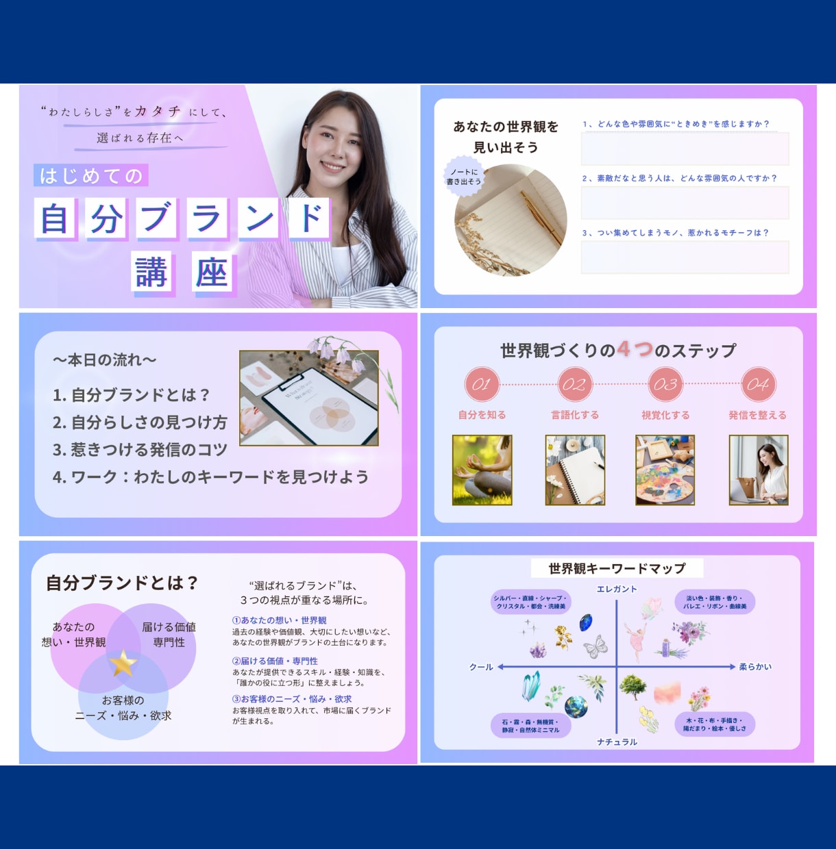 1枚500円〜！想いをカタチにする資料を作成します 分かる！伝わる！セミナー、講座、プレゼン資料作成します。 イメージ8