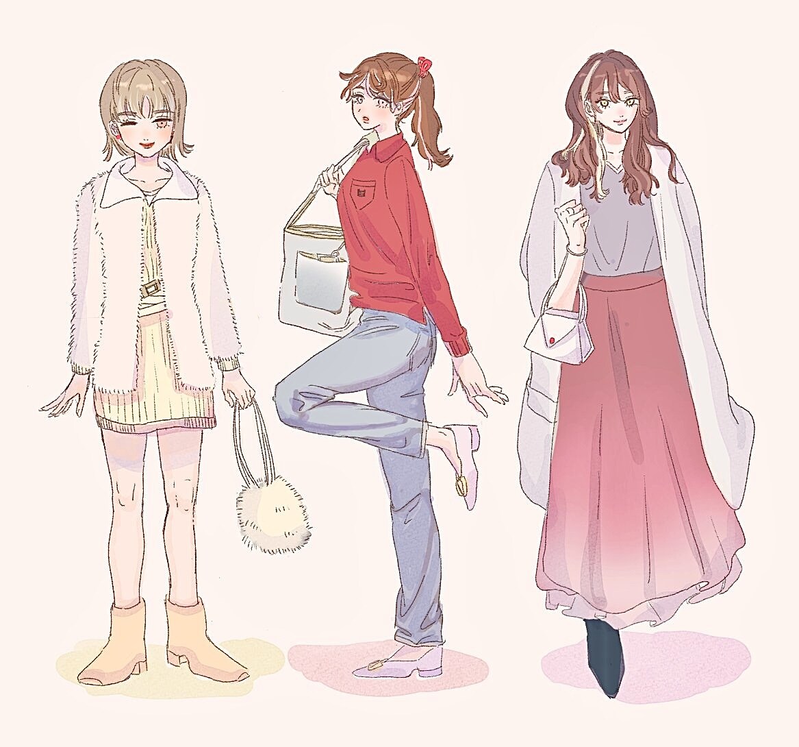 ファッションのイラスト描きます アイコンから一枚絵まで製作いたします イメージ3