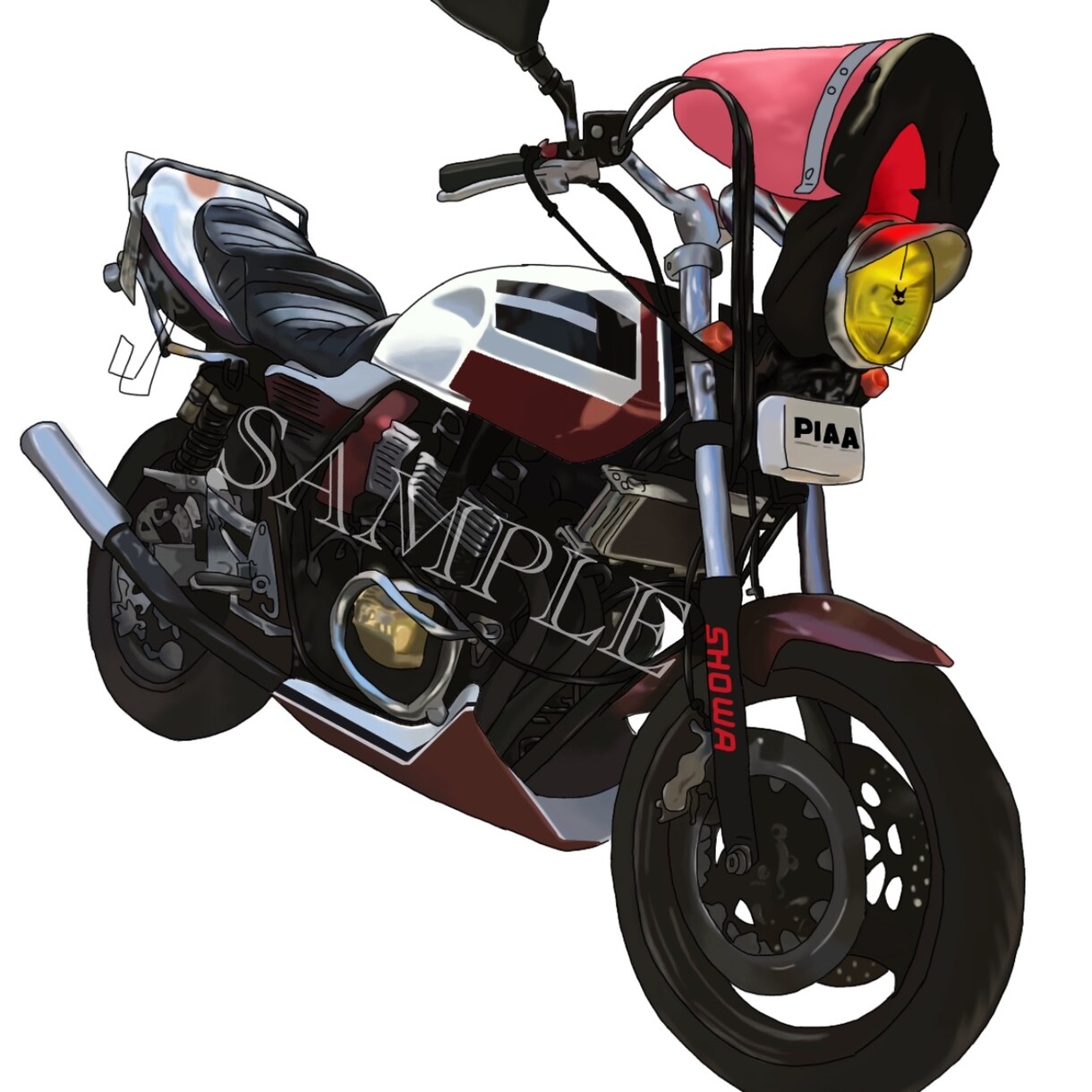 愛車バイクの描きます 愛車バイクのイラスト描きます！ イメージ1