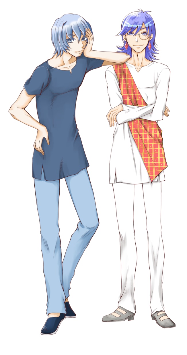 オリジナルキャラのイラスト描きます ５～８頭身から2.5頭身のミニキャラまで★ イメージ1