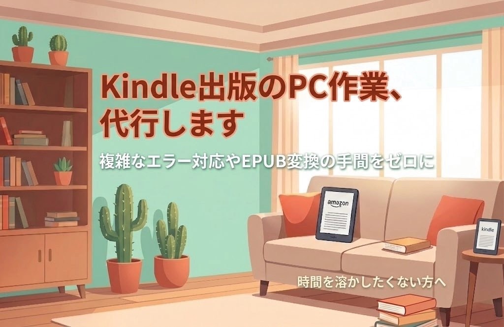 PC丸投げ！Kindle出版・KDP登録代行します 本業に集中したい方へ！面倒な出版手続のPC作業を引き受けます イメージ1