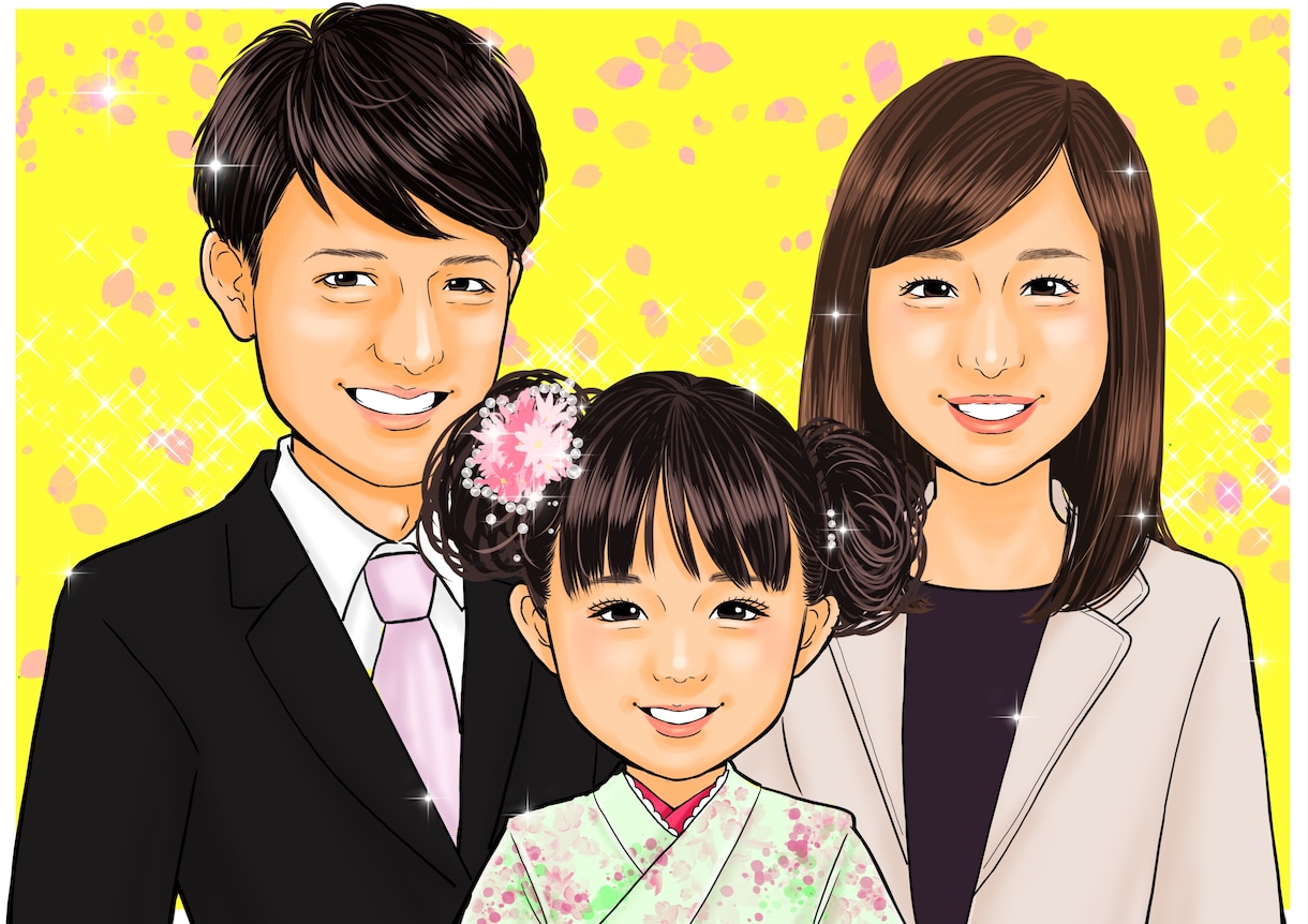 販売実績1000件以上⭐︎やさしい似顔絵かきます バストアップで2000円⭐︎お2人目から1500円 イメージ7