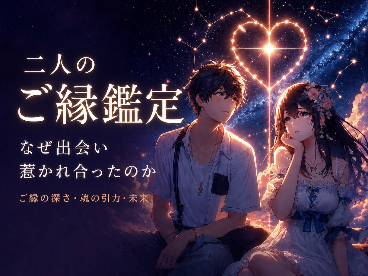 24時間以内鑑定！お二人のご縁の深さを読み解きます 5000文字のボリューム！二人が惹かれる理由を読み解き イメージ1