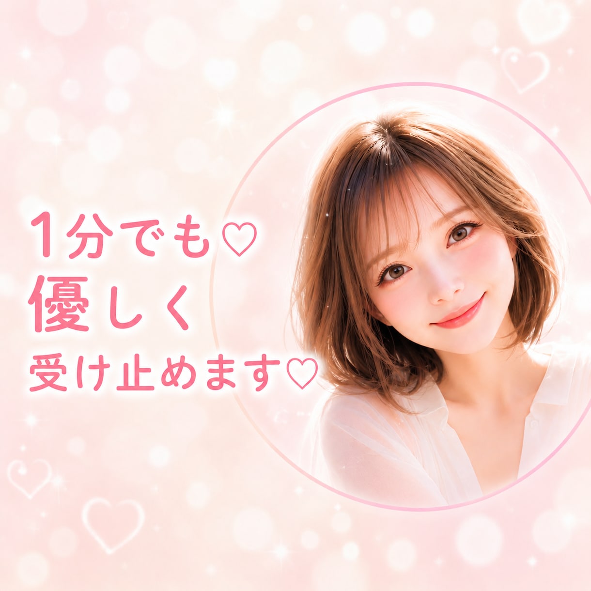男女OK❤️心に寄り添う癒しの時間❤️受け止めます １分でもOK☘️がんばりすぎたあなたへ☘️安心して話せる場所 イメージ1