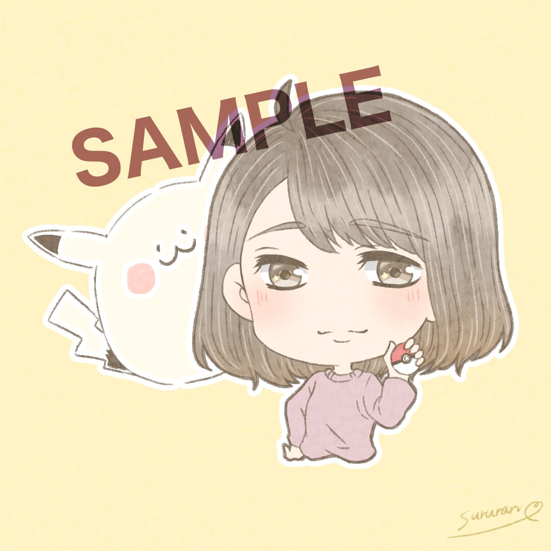 ブログ·SNS用ゆるふわアイコンなどお描きします 自分だけのアイコンが欲しい方に！ イメージ3
