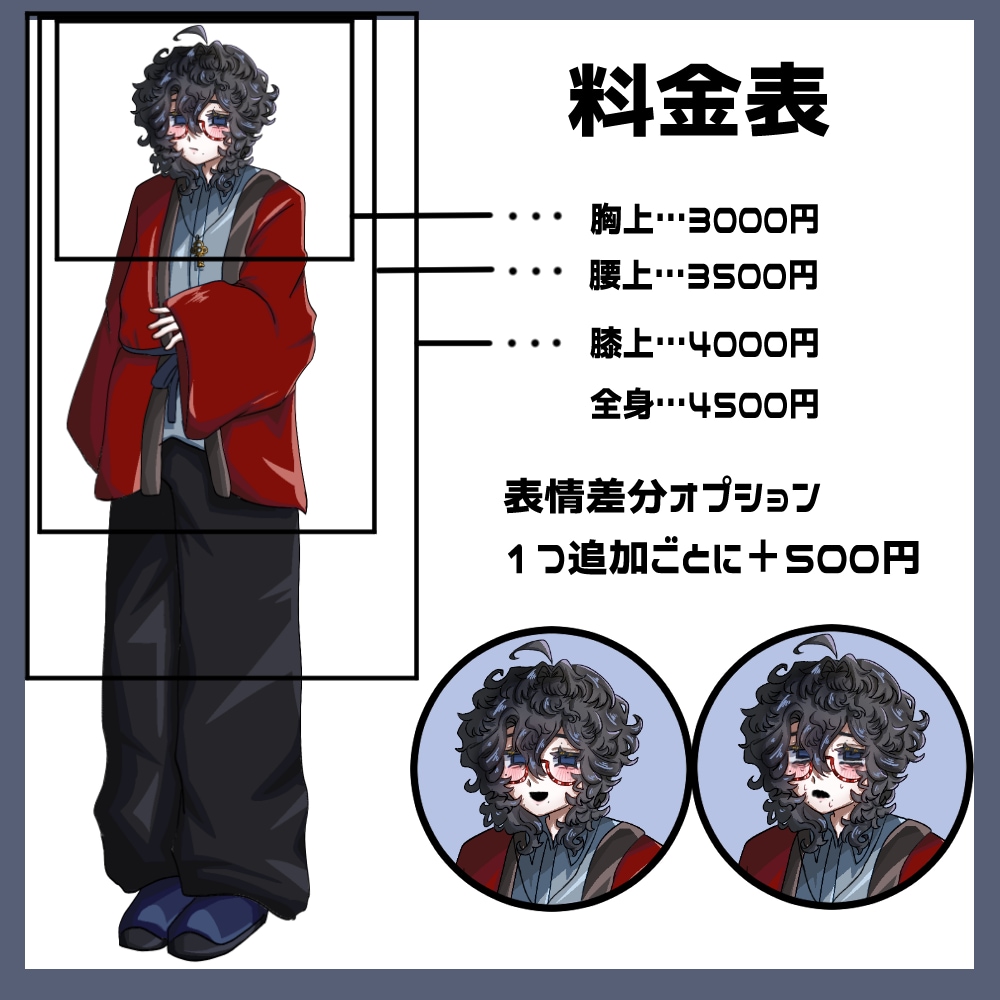 TRPG、ゲーム等立ち絵制作受け付けます 出来るだけご希望に添ったイラストを提供します！ イメージ2