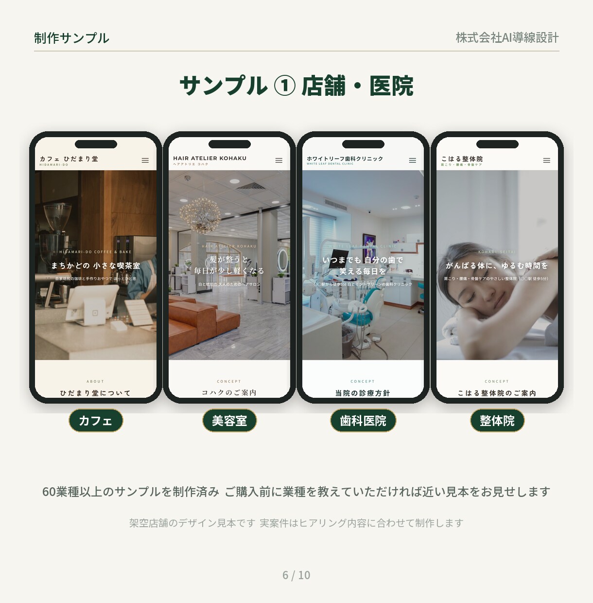 AI検索対策 MEO対策も無料でいたします 店舗向け5ページ SSL・スマホ対応 イメージ6