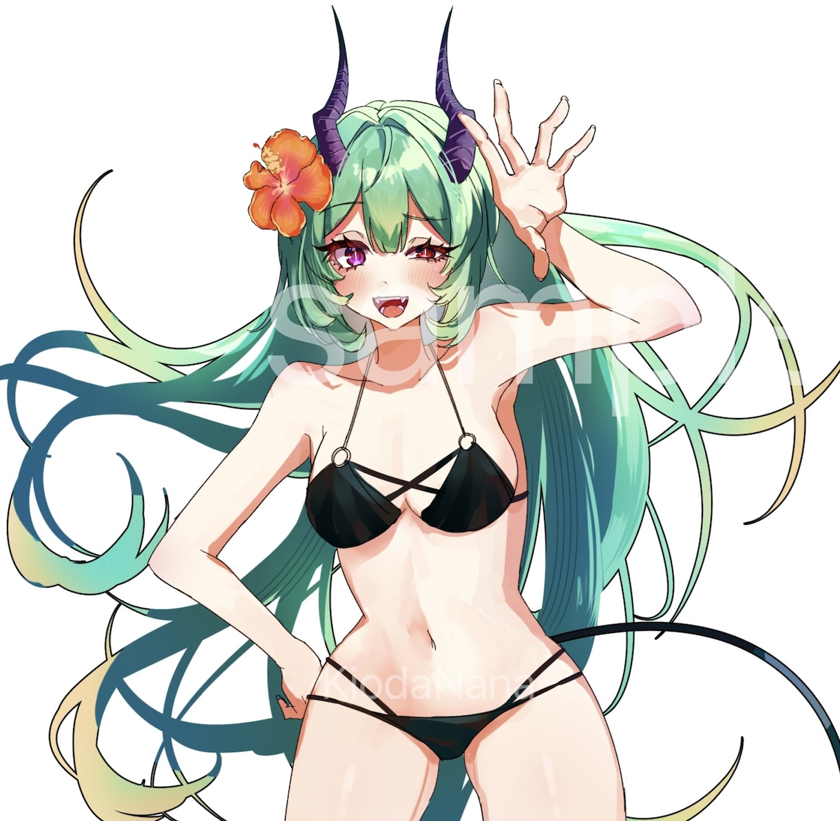 TRPGなどに！水着立ち絵イラスト描きます 水着以外も受け付けております！ お気軽にご相談ください♪ イメージ1