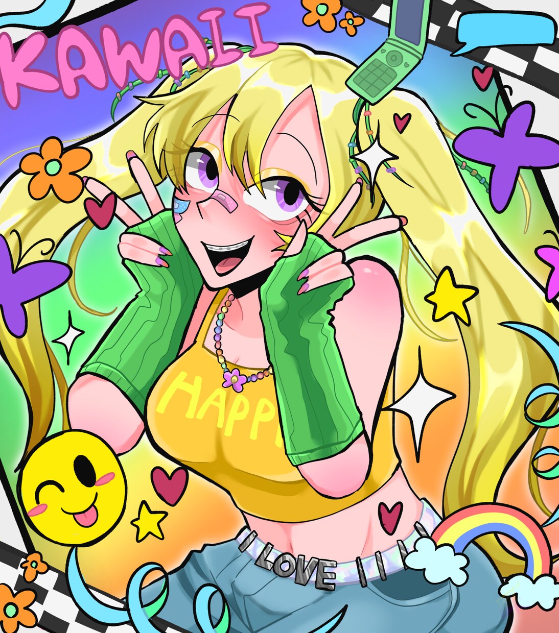 SNSアイコン♡立ち絵♡サムネなど1枚絵承ります カートゥーン風の明るくかわいいイラストはいかがでしょうか✧︎ イメージ3