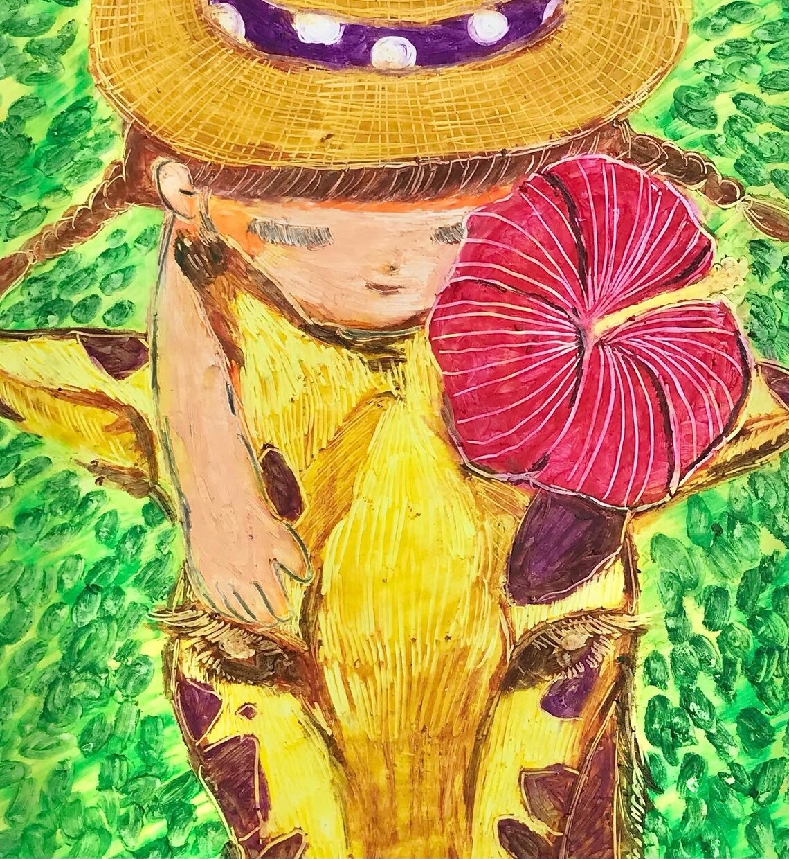 絵本のようなイラストを描きます クレパスとデジタル加工で可愛く個性的なイラストに仕上げます イメージ6