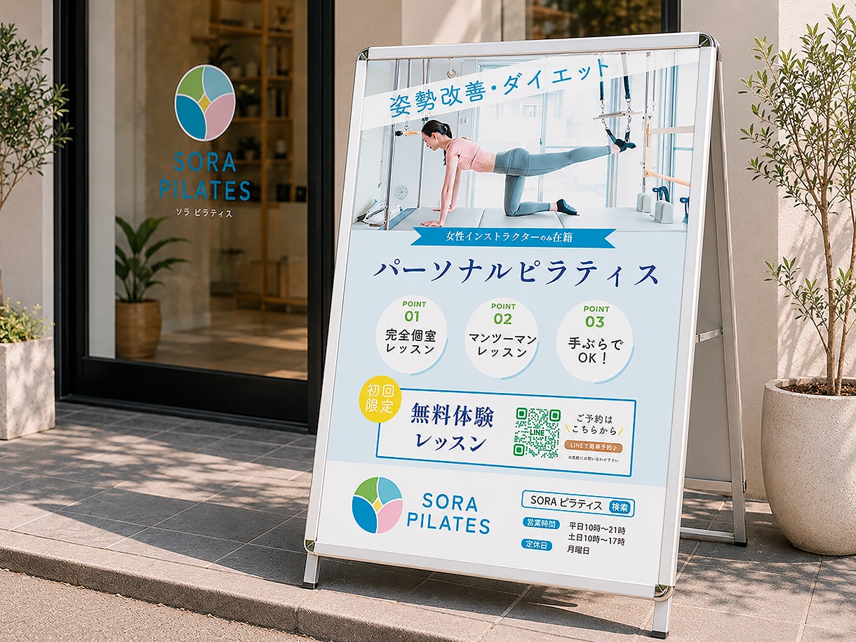 看板・ポスター・のぼり作成！集客を応援します 伝わる！目にとまる！印象に残る！集客につながるデザイン♪ イメージ1