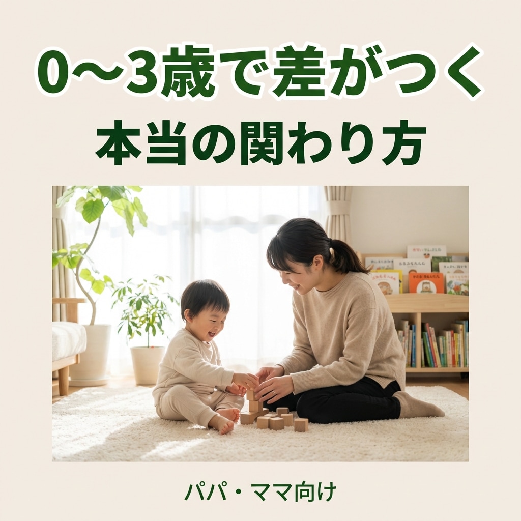 0〜3歳の子育ての関わり方について相談に乗ります ｜日々の関わりを一緒に整理します イメージ1