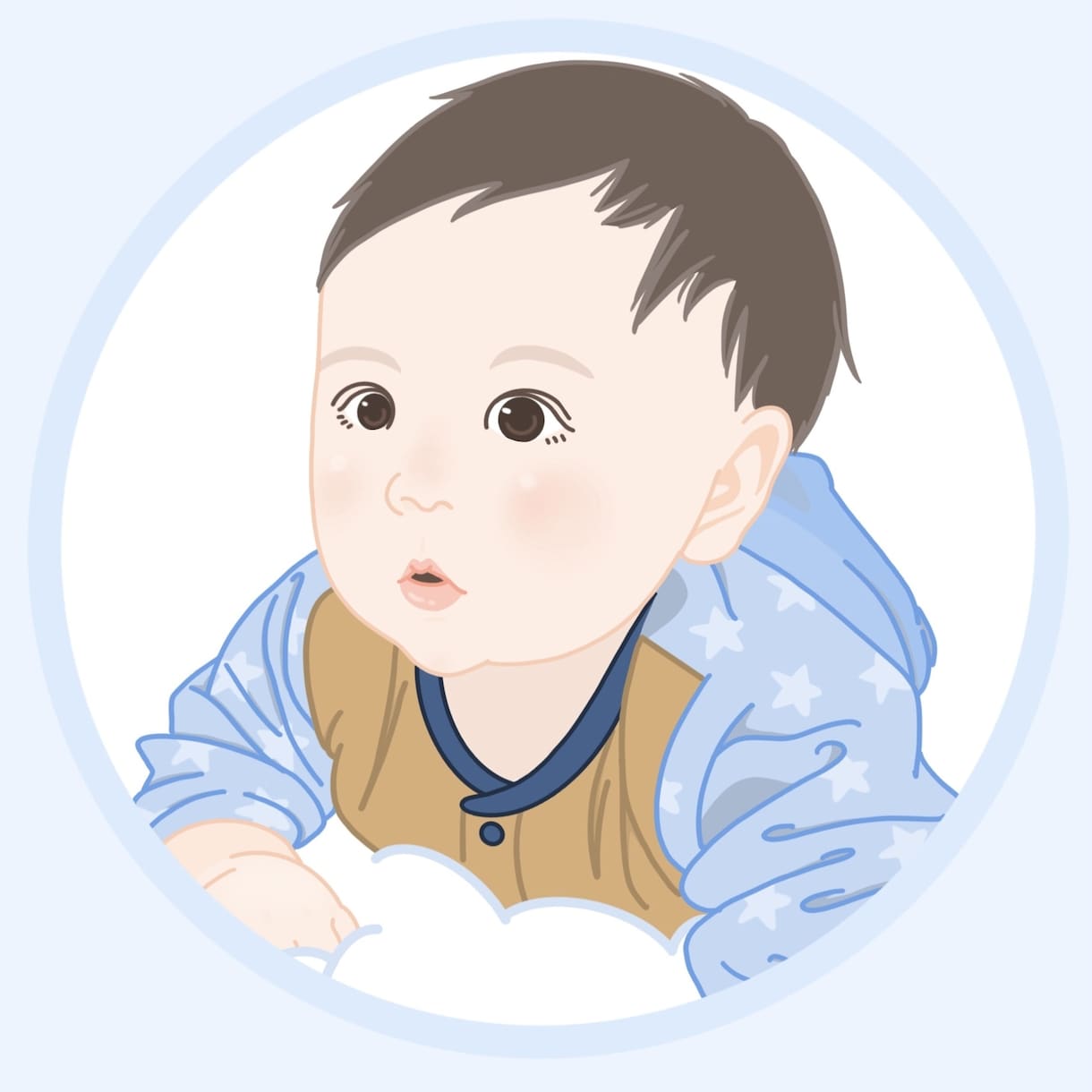 結婚式・記念日に★シンプルな似顔絵描きます 背景あり版/なし版２種納品！使い勝手のいいイラスト◎ イメージ2