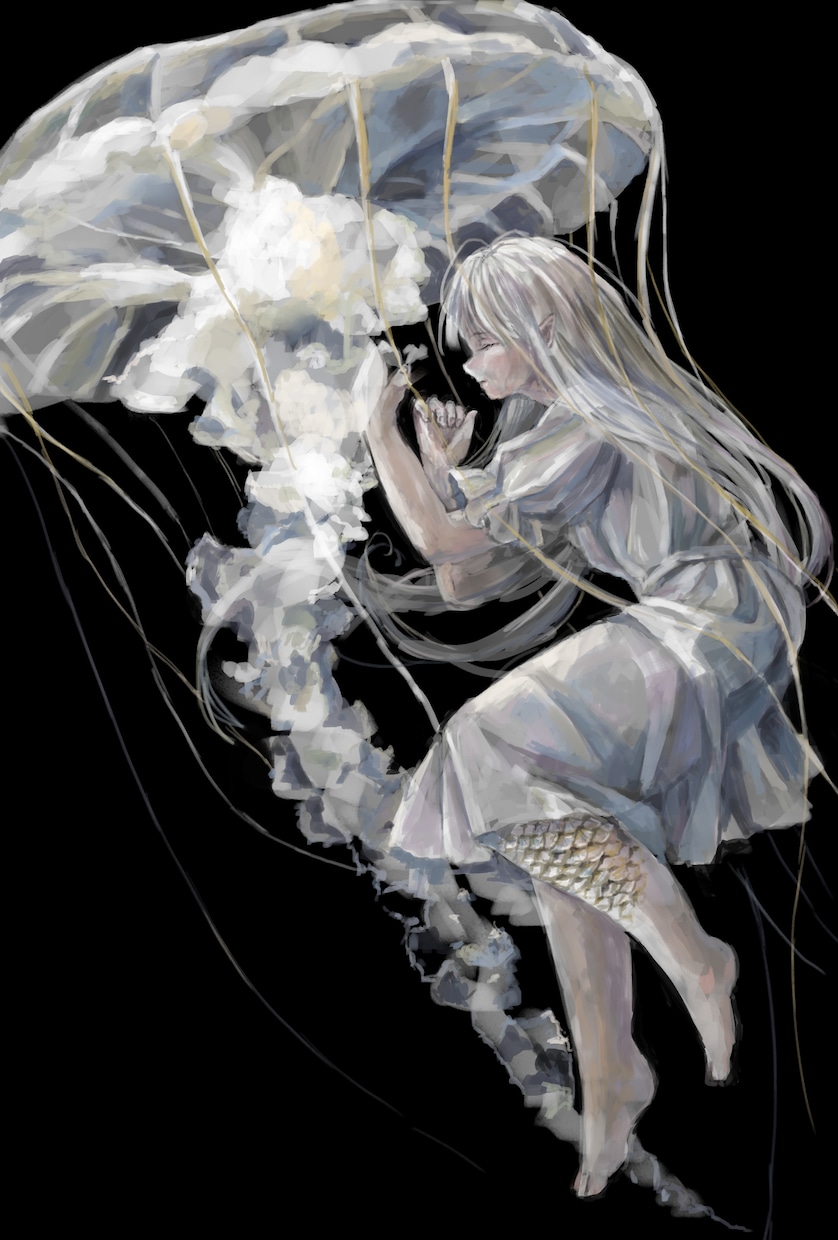 幻想的な一枚絵を描きます 背景あり、キャラクターのみ、どちらも可能です イメージ3