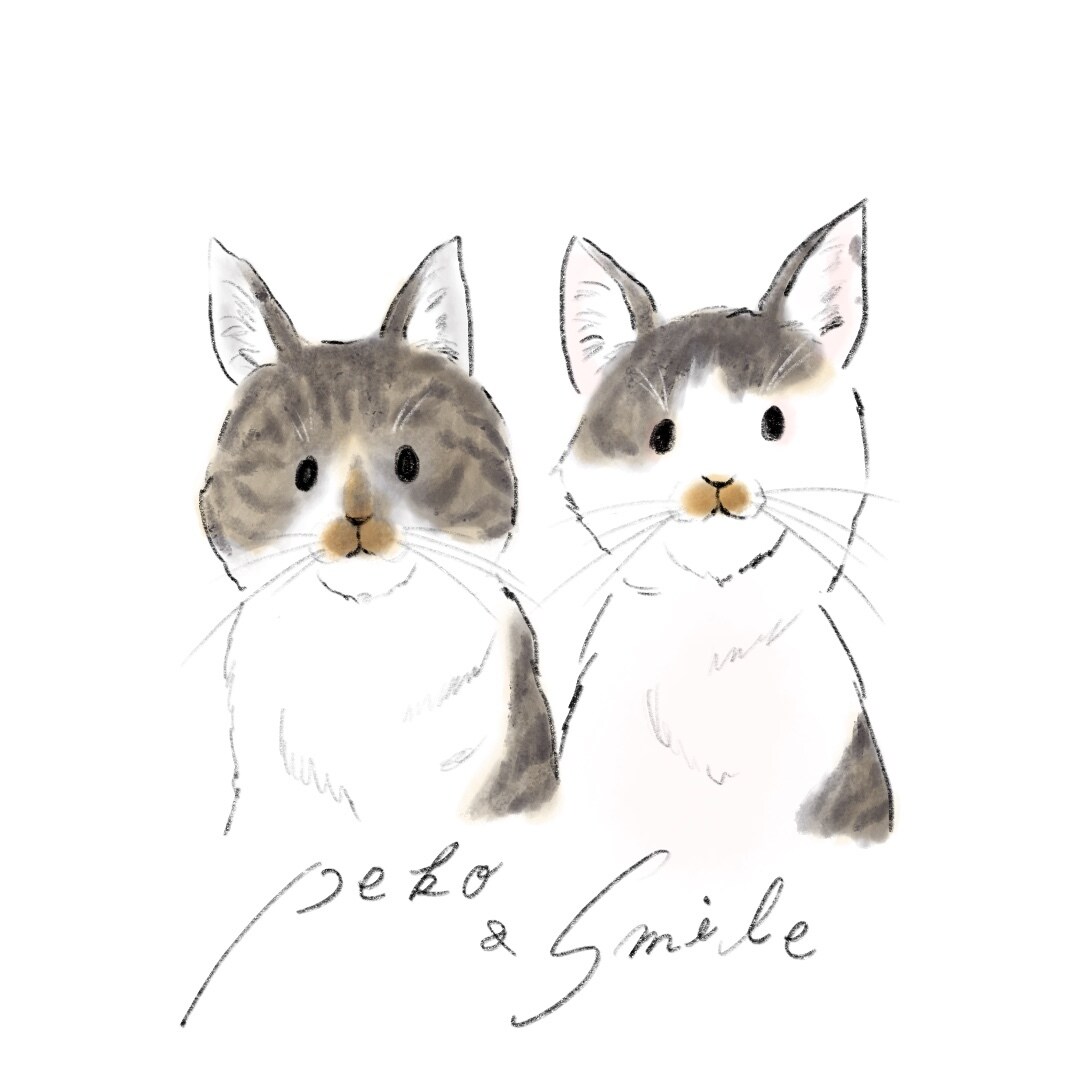 水彩風のほっこり優しい似顔絵を描きます ふんわりと柔らかな印象を与えるイラストをお届け♡ イメージ4