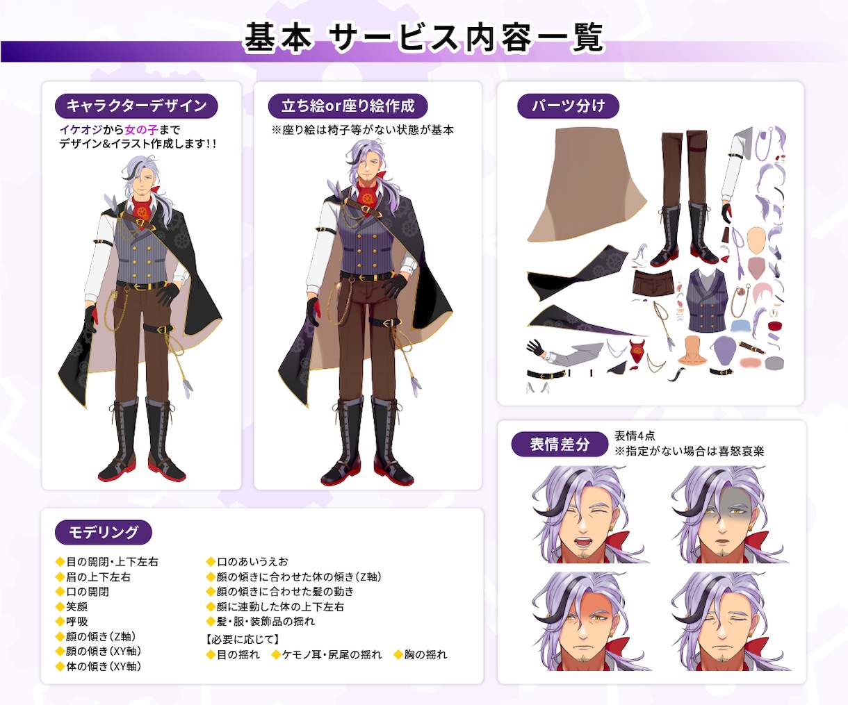 イケオジから女の子までVtuber制作します 「こんな自分になりたい！」を配信で叶えませんか？ イメージ3