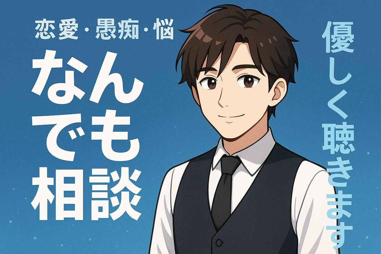現役バーテンダーが、あなたの悩みを優しく聞きます 話すだけで、ちょっと心が軽くなるようにサポートします イメージ1