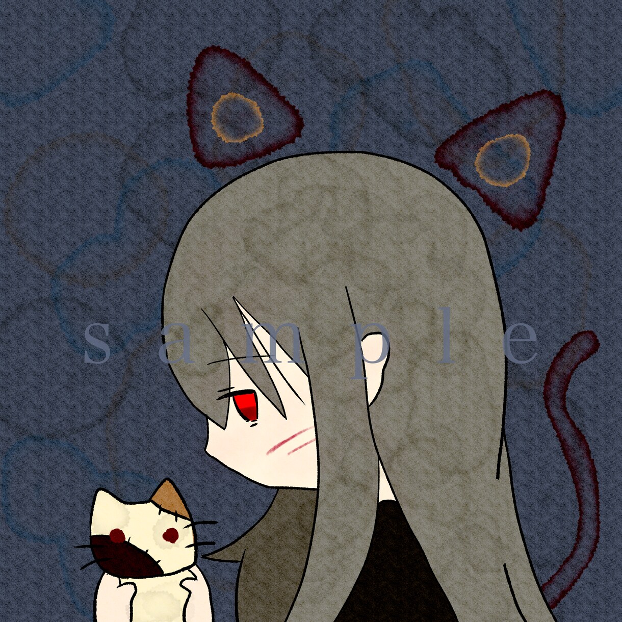 SNSなどで使用できるゆるいイラストを描きます 自分だけの柔らかい雰囲気のアイコンが欲しい方へ イメージ2