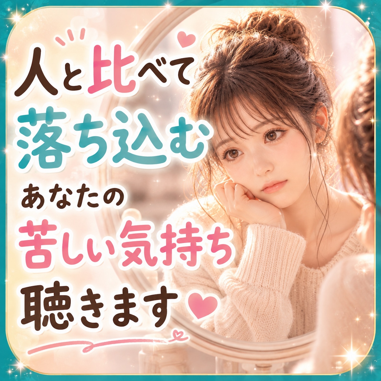 SNSを見るたび落ち込む☁あなたの本音を聴きます 結婚・仕事・子育て…みんな幸せそうで私だけ取り残されてる？ イメージ1