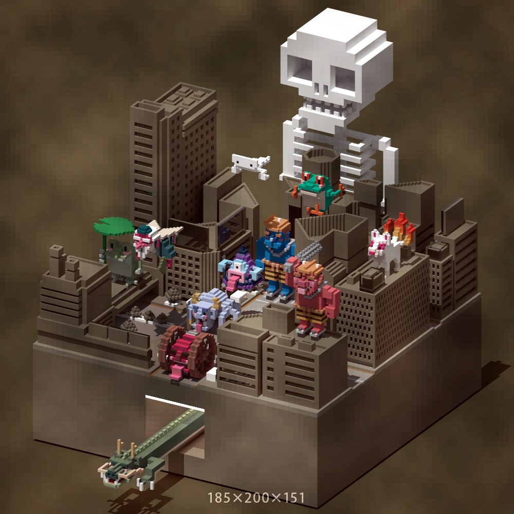 レゴブロック風3Dイラストを作成します イラスト素材に印象的なボクセルモデリングを使ってみませんか？ イメージ10