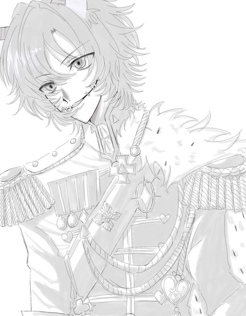 白黒の絵を描きます 白黒の落描きを平成風の萌え絵やかっこいい絵柄で描きます♩ イメージ8