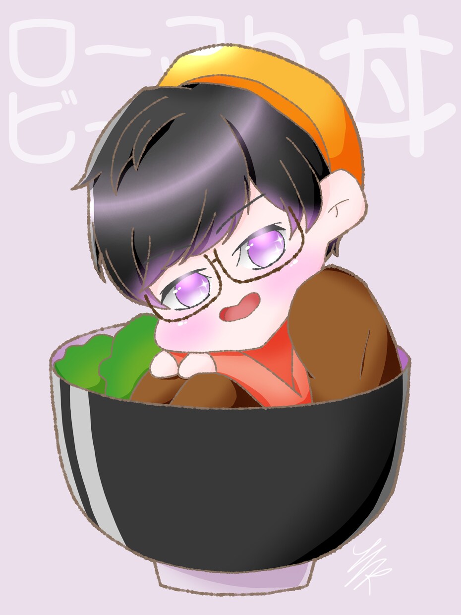 擬食化/可愛いアイコン・イラスト描きます デフォルメで擬食化や似顔絵の可愛いアイコン描きます イメージ1
