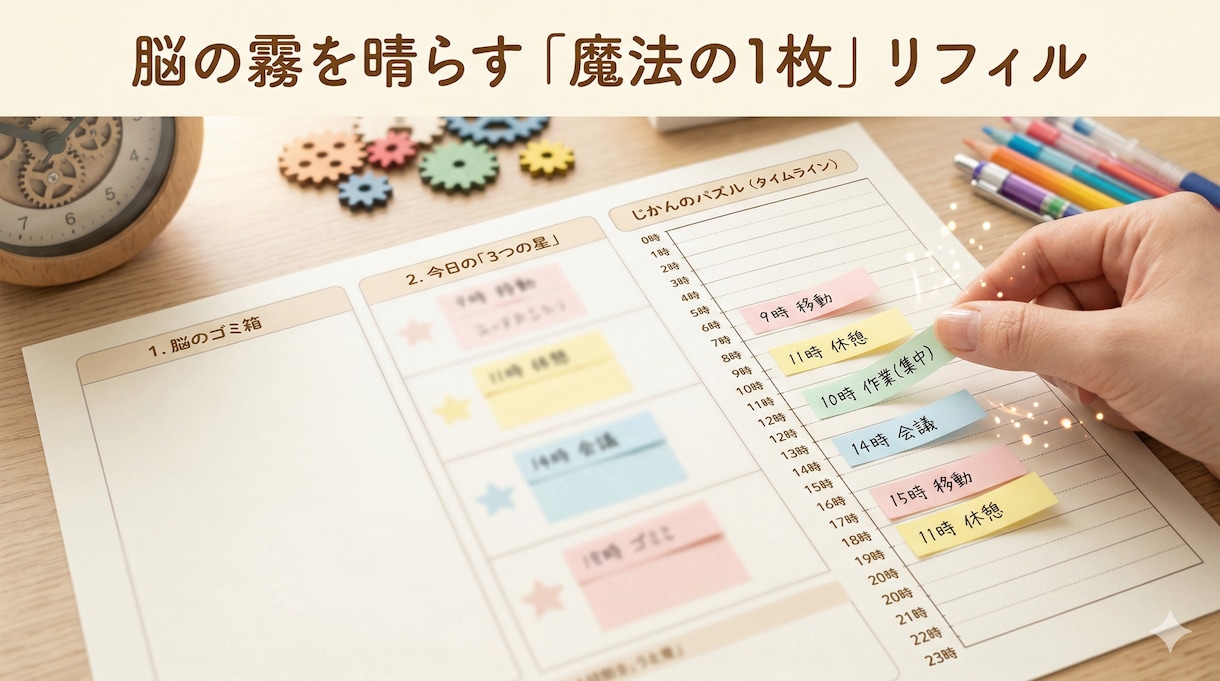 ＡＤＨＤの特性を活かして人生を劇的に変えます 大人から子供まで、魔法の１枚で脳の霧をスッキリ晴らします。 イメージ1