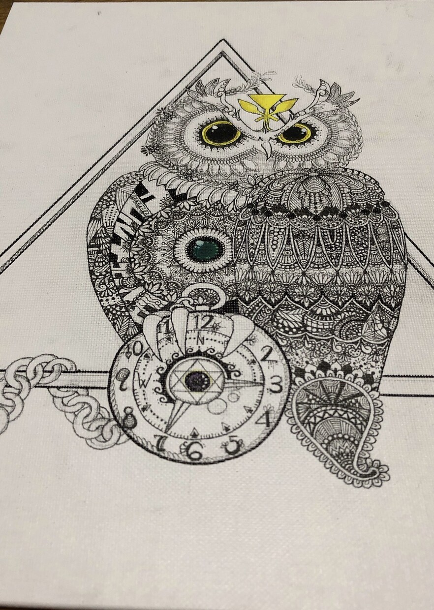 個性派の方に向けたオリジナルアート描きます ゼンダラ模様を繊細に描くアートで、唯一無二の1枚に仕上げます イメージ4