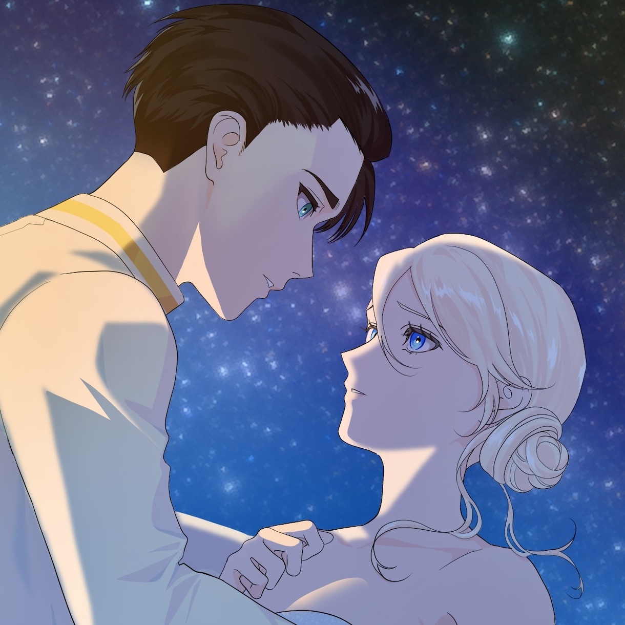 カップリングor友達「2人」イラスト描きます 男性×女性、BL、GLも対応♪関係性を大切に描きます！ イメージ1