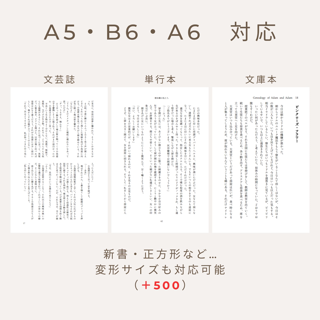 小説同人誌や冊子の本文組版デザインやります あなただけの素敵な御本作成に是非お手伝いさせてください！！ イメージ2