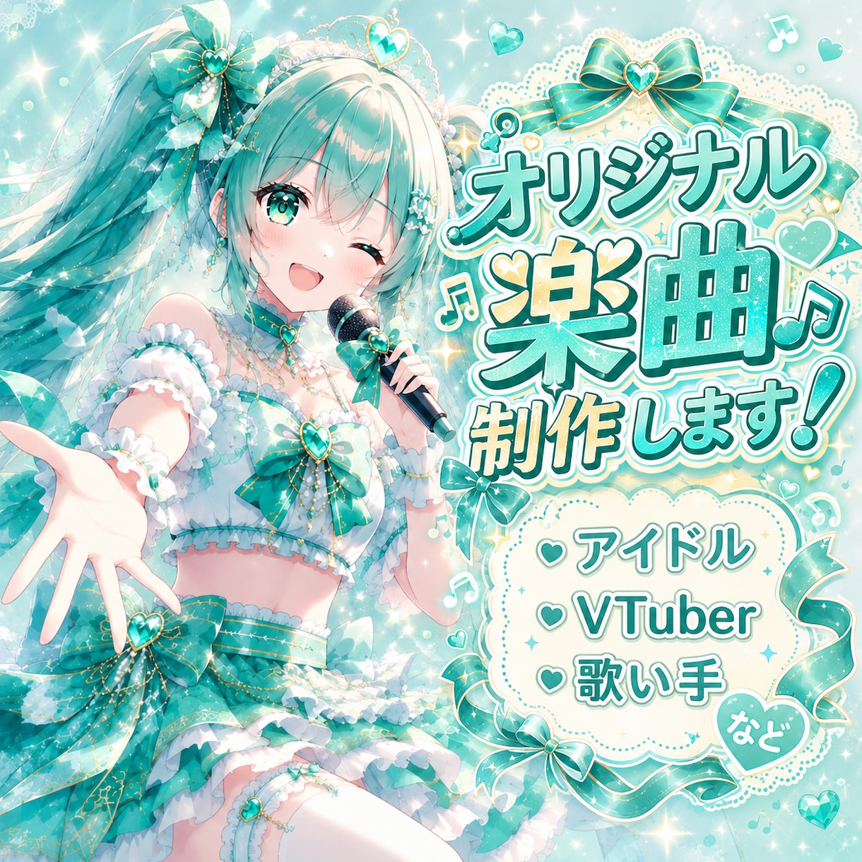 アイドル・歌い手向け！！映えるポップスを作ります コンセプトや希望に寄り添ったオリジナル楽曲を制作します！ イメージ1