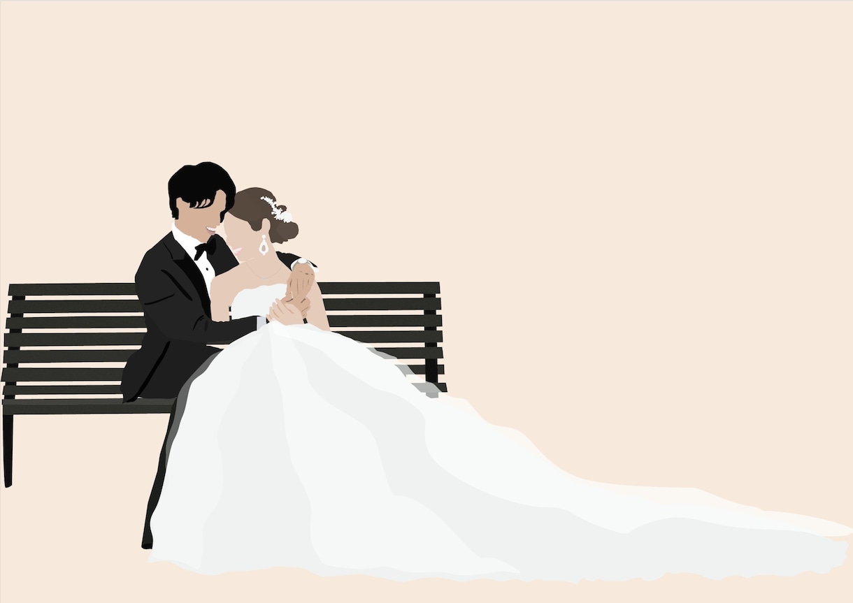 フラットデザインを制作いたします 思い出の写真をイラストにします。 イメージ4