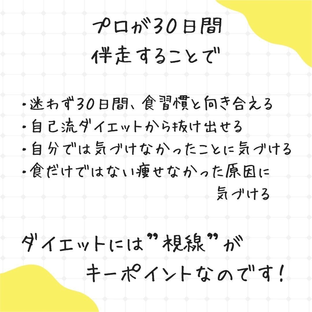 リバウンドから抜け出し無理なく整う習慣を作ります 30日伴走サポート＼頑張っているのに変わらない方へ／ イメージ3
