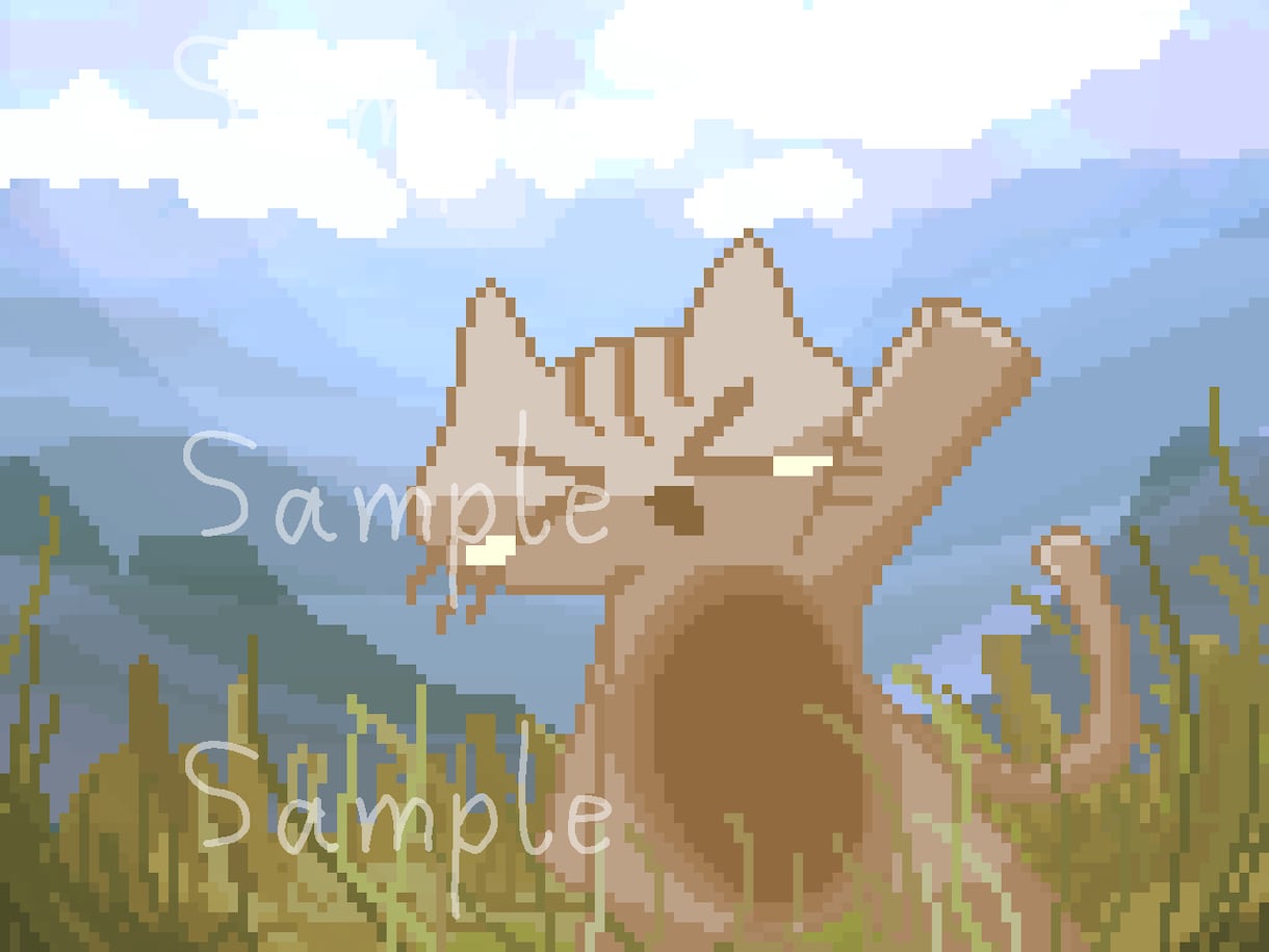 ドット絵制作します 12差分付き、ゲームのキャラチップや動画のドット絵等に！ イメージ10