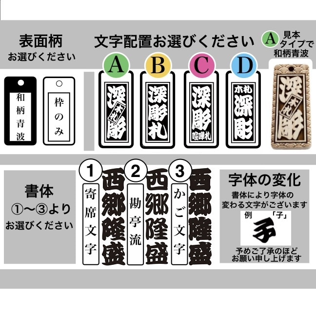 木札❗️人気のスタンダードタイプ　お名前入ります お祭りシーズンです！今年は新しい札で参加してみませんか イメージ6