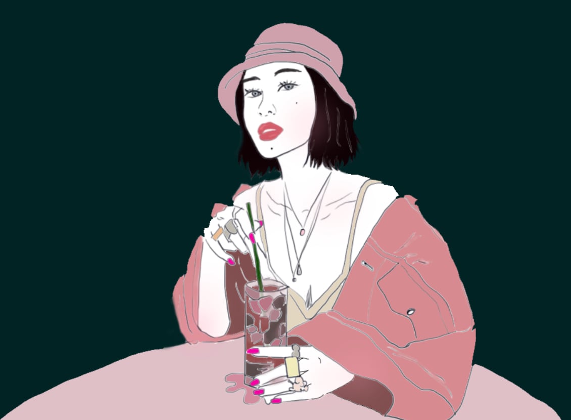 おしゃれで綺麗な絵を描きます アイコンにも・お祝いにもつかえる！ イメージ1