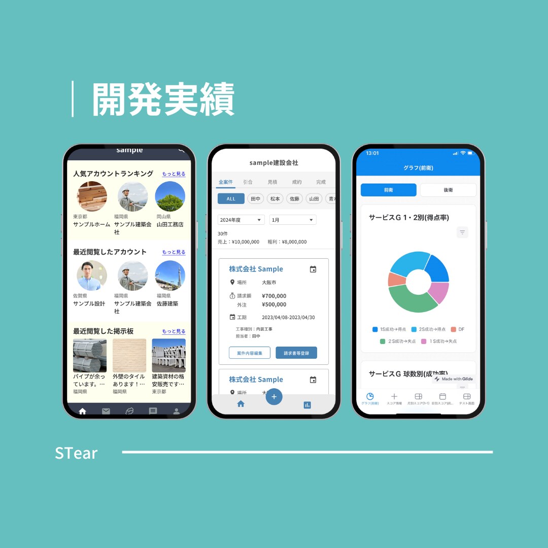ノーコードで本格アプリを開発します フワッとした構想から一緒に形にします イメージ3