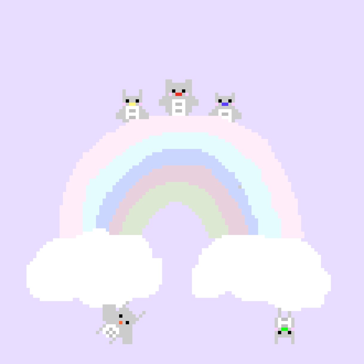 癖強なドット絵描きます 【ドット絵】食べ物や動物の面白いドット絵 イメージ1