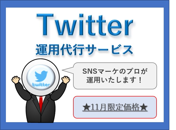 Twitter【アカウント開設～運用】を代行します 【11月限定価格】ココナラでの実績を積みたいと考えております イメージ1