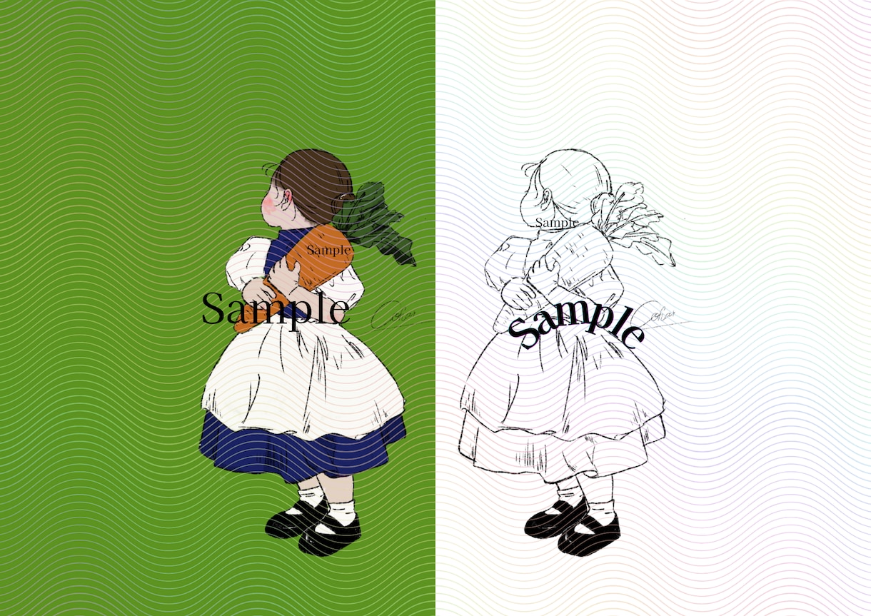 オリジナル海外絵本風のイラストを作成します “5月内限定のモニター価格”似顔絵・アイコン・インテリア等！ イメージ1