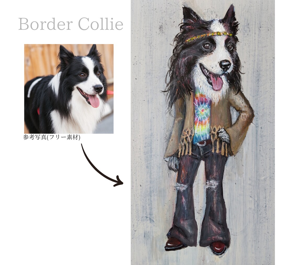 愛犬を｢ひとりの人物｣として手描きで描きます 世界にひとつだけのユニークな擬人化肖像画 イメージ3