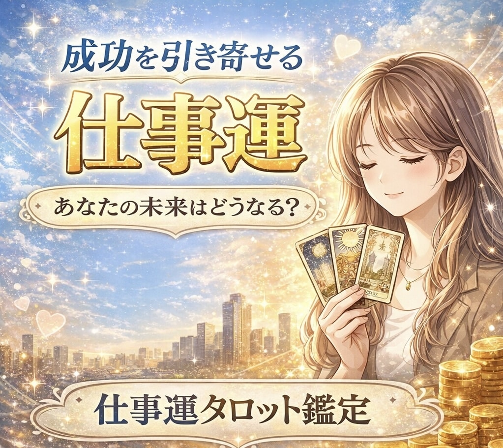 仕事の悩みに特化！起業、転職、人間関係など占います タロットで占い、仕事運アップのお手伝い！アドバイス付き♡天使 イメージ1