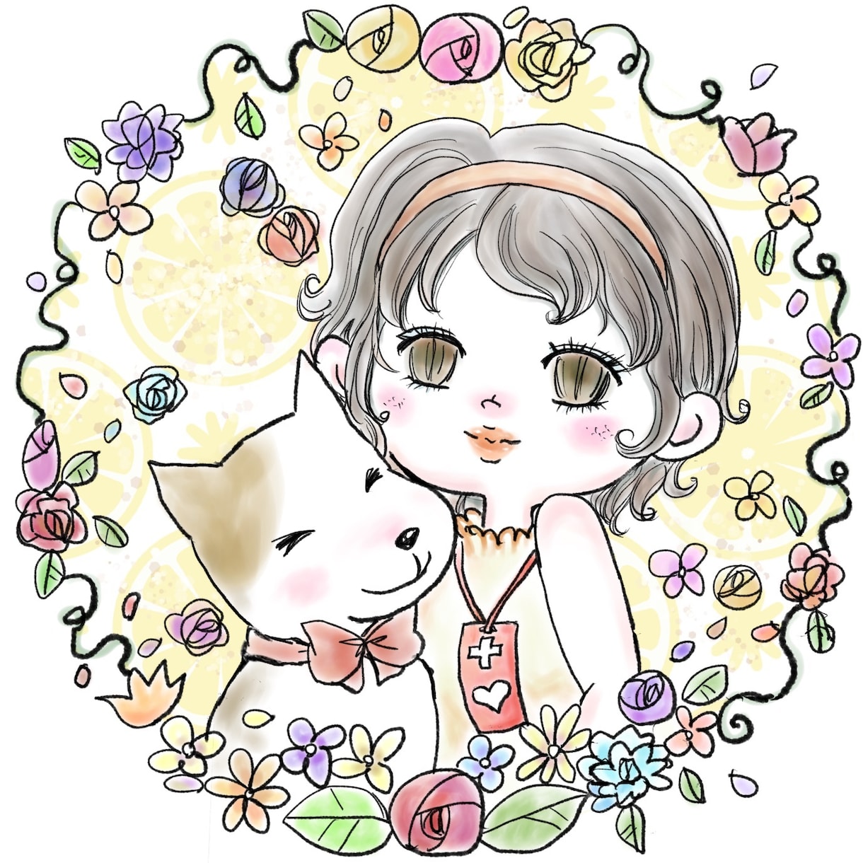 アイコン お祝い用にお好みのイラストを描きます 昭和レトロ　少女漫画　雑誌表紙風などお好みの絵柄にできます。 イメージ3
