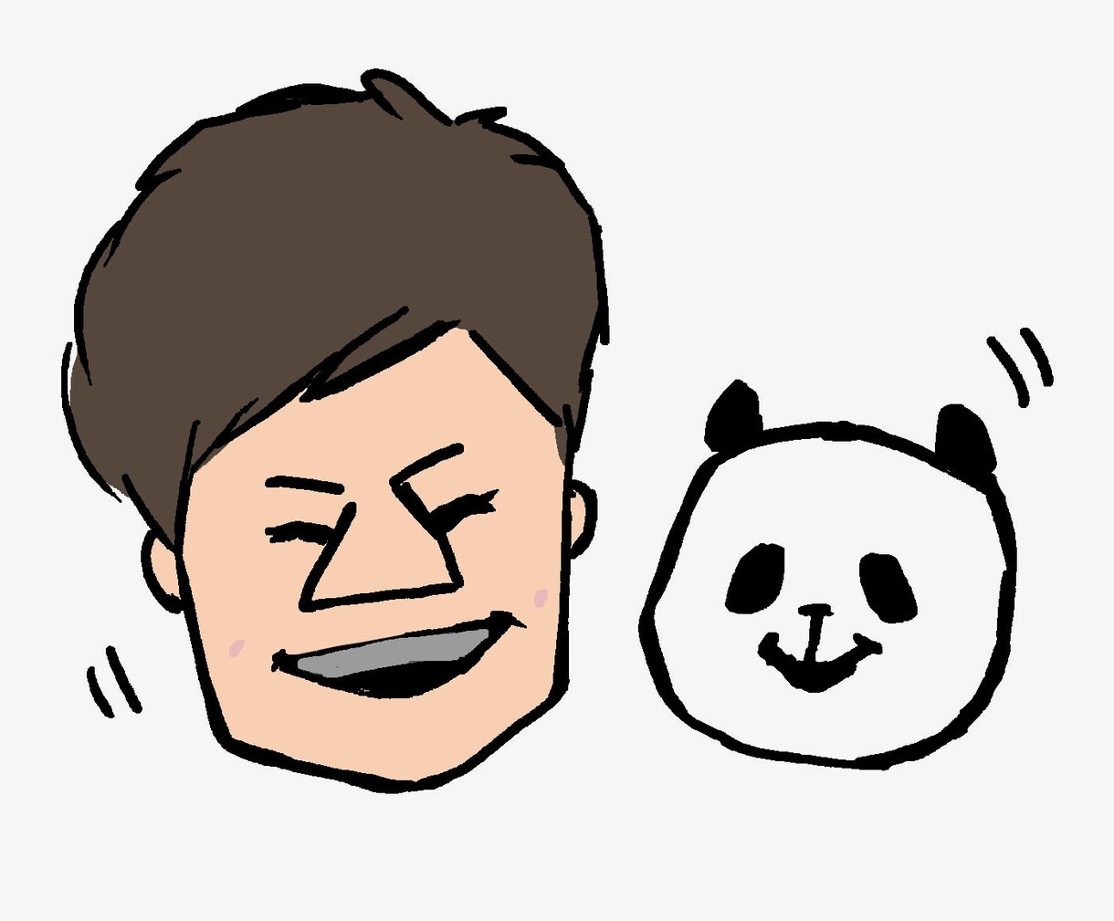 可愛くてカッコいいシンプルイラスト描きます 特徴を活かした似顔絵や動物などのアイコンを作成します！ イメージ3