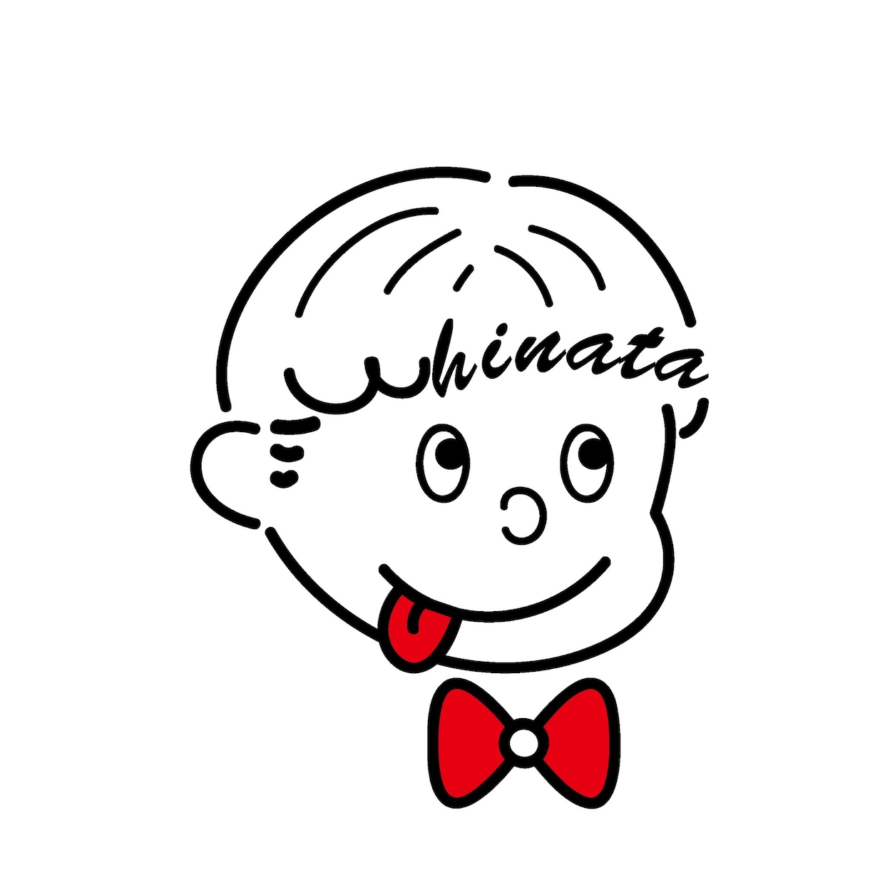 お子様の名前でイラストをお描きします 名前が髪型になった、可愛いイラストをデータでお渡し致します。 イメージ3