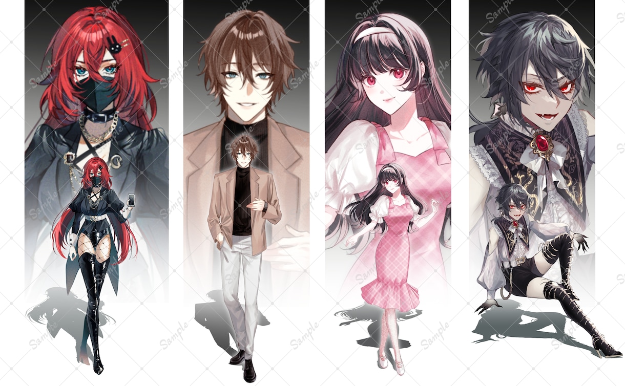 残り3名！最短３日でキャラクター立ち絵制作します キービジュアル、TRPG、キャラデザ、ゲームや動画など イメージ4