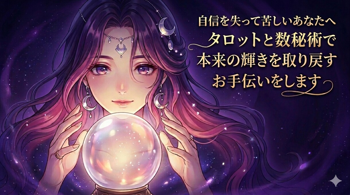 自信がない・心が苦しいあなたへタロットで紐解きます 「どうせ私なんて」を終わりにしませんか？ イメージ1