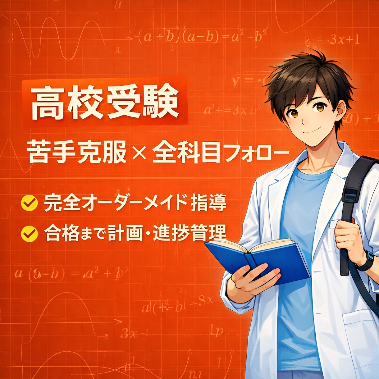現役国立医学生が高校受験の家庭教師をします 3年以上の指導経験あり！文理両方可【全科目対応】 イメージ1